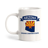 Designs ByLITA Arizona: Grand Canyon State 11oz Plastic or Ceramic Coffee Mug | State Pride Collection