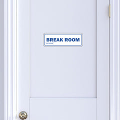 Signs ByLITA Standard Plus | Break Room Wall or Door Sign | Customizable with Your Company Logo | Durable & Easy to Install