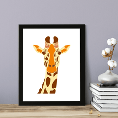 Designs ByLITA Giraffe, Wall Print Animals Art | Family Presents | Bedroom | Stylish Kindergarten Decor