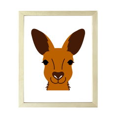 Designs ByLITA Kangaroo Wall Print Animals Art | Family Presents | Bedroom | Stylish Kindergarten Decor