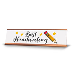 Signs ByLITA Best Handwritting Desk Sign (2x8)