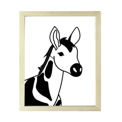 Designs ByLITA Okapi Outlined version, Wall Print Animals Art | Family Presents | Bedroom | Stylish Kindergarten Decor