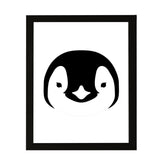 Designs ByLITA Penguin Outlined version, Wall Print Animals Art | Family Presents | Bedroom | Stylish Kindergarten Decor