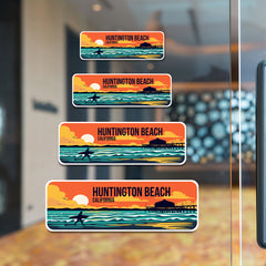 Standard Plus Huntington Beach, California Wall or Door Sign | Famous US Beaches Souvenir