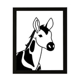 Designs ByLITA Okapi Outlined version, Wall Print Animals Art | Family Presents | Bedroom | Stylish Kindergarten Decor