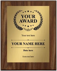 Signs ByLITA Customizable Award Wooden Plaque Award with Easel Stand, Engraved Gift for winners of awards, certificates and achievements (Available in 5 x 7", 8 x 10" or 9 x 12")