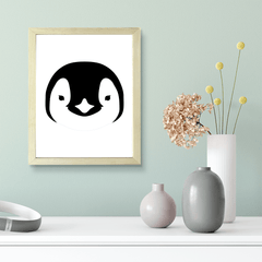 Designs ByLITA Penguin Outlined version, Wall Print Animals Art | Family Presents | Bedroom | Stylish Kindergarten Decor