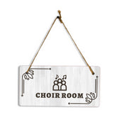 Choir Room 5x10 Hanging Plus Wall or Door Sign | Religious Rustic Wood Sign