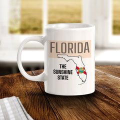 Designs ByLITA Florida: The Sunshine State 11oz Plastic or Ceramic Coffee Mug | State Pride Collection