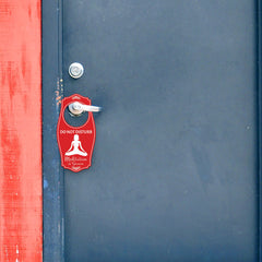 Do Not Disturb Meditation In Session Door Hanger | House or Business Door Sign