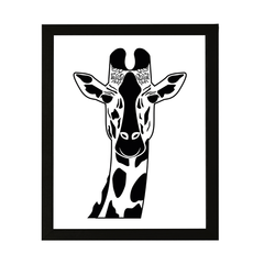 Designs ByLITA Giraffe Outlined version, Wall Print Animals Art | Family Presents | Bedroom | Stylish Kindergarten Decor
