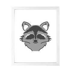 Designs ByLITA Racoon, Wall Print Animals Art | Family Presents | Bedroom | Stylish Kindergarten Decor
