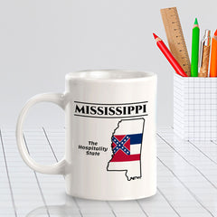 Designs ByLITA Mississippi: The Hospitality State 11oz Plastic or Ceramic Coffee Mug | State Pride Collection