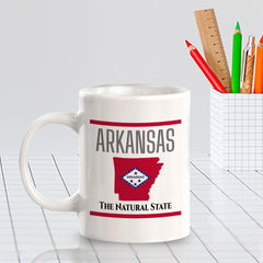 Designs ByLITA Arkansas: The Natural State 11oz Plastic or Ceramic Coffee Mug | State Pride Collection