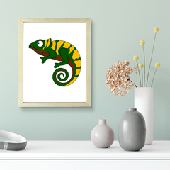 Designs ByLITA Chameleon, Wall Print Animals Art | Family Presents | Bedroom | Stylish Kindergarten Decor