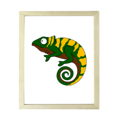 Designs ByLITA Chameleon, Wall Print Animals Art | Family Presents | Bedroom | Stylish Kindergarten Decor
