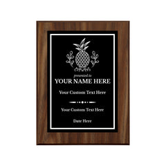 Hospitality Theme Customizable Award Plaque |Easel Mount Option | Recognition of Achievement and Service Personalizable Plaques