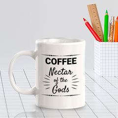 Designs ByLITA Coffee: Nectar of the Gods Office Workspace Home Family 11oz Plastic/Ceramic Coffee Mug