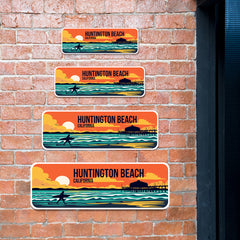 Standard Plus Huntington Beach, California Wall or Door Sign | Famous US Beaches Souvenir