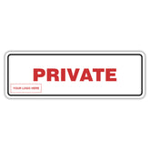 Standard Plus | Private Wall or Door Sign | Customizable with Your Company Logo | Durable & Easy to Install