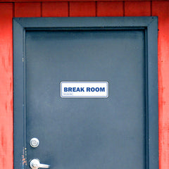 Signs ByLITA Standard Plus | Break Room Wall or Door Sign | Customizable with Your Company Logo | Durable & Easy to Install