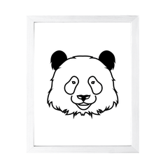 Designs ByLITA Panda Outlined version, Wall Print Animals Art | Family Presents | Bedroom | Stylish Kindergarten Decor