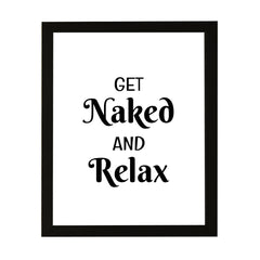 Designs ByLITA Get Naked And Relax, Wall Print Art