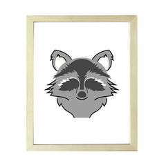 Designs ByLITA Racoon, Wall Print Animals Art | Family Presents | Bedroom | Stylish Kindergarten Decor
