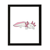 Designs ByLITA Axolotl, Wall Print Animals Art | Family Presents | Bedroom | Stylish Kindergarten Decor
