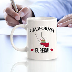 Designs ByLITA California: Eureka! 11oz Plastic or Ceramic Coffee Mug | State Pride Collection