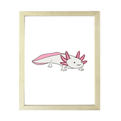 Designs ByLITA Axolotl, Wall Print Animals Art | Family Presents | Bedroom | Stylish Kindergarten Decor