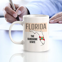 Designs ByLITA Florida: The Sunshine State 11oz Plastic or Ceramic Coffee Mug | State Pride Collection