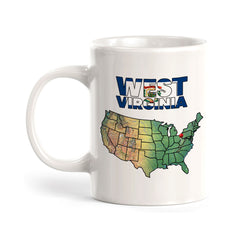 Designs ByLITA West Virginia: Wild and Wonderful 11oz Plastic or Ceramic Coffee Mug | State Pride Collection