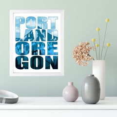 Designs ByLITA Portland, Oregon Inspirational, Wall Print Art | American Cities Stylish Home Decoration (Unframed or Framed)