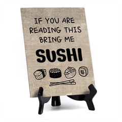 Decoration For Sushi Lovers Table Sign with Acrylic Stand (6x8“)