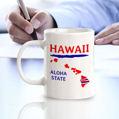 Designs ByLITA Hawaii: Aloha State 11oz Plastic or Ceramic Coffee Mug | State Pride Collection