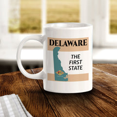 Designs ByLITA Delaware: The First State 11oz Plastic or Ceramic Coffee Mug | State Pride Collection
