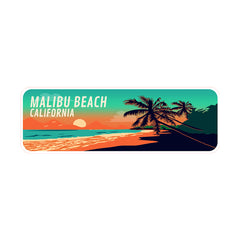 Standard Plus Malibu Beach, California Wall or Door Sign | Famous US Beaches Souvenir