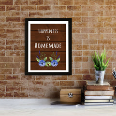 Designs ByLITA Happiness Is Homemade, Wall Print (Framed) | Home Decor