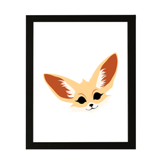 Designs ByLITA Fennec Fox, Wall Print Animals Art | Family Presents | Bedroom | Stylish Kindergarten Decor