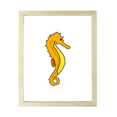 Designs ByLITA Seahorse, Wall Print Animals Art | Family Presents | Bedroom | Stylish Kindergarten Decor