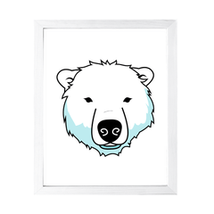 Designs ByLITA Polar Bear, Wall Print Animals Art | Family Presents | Bedroom | Stylish Kindergarten Decor
