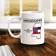 Designs ByLITA Mississippi: The Hospitality State 11oz Plastic or Ceramic Coffee Mug | State Pride Collection