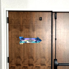 Arrow Shape Plus Fort Lauderdale Beach, Florida 12x4" Wall or Door Sign | Stylish Famous US Beach Souvenirs