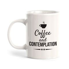 Designs ByLITA Coffee and Contemplation Office Workspace Home Family 11oz Plastic/Ceramic Coffee Mug