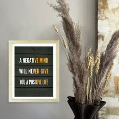 Designs ByLITA A Negative Mind Will Never Give You A Positive Life, Wall Print Art | Motivational Home Decor