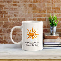 Let God's Word Speak To You 11oz Plastic/Ceramic Coffee Mug Office And Home | Religious Sayings | Family And Friends