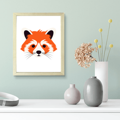Designs ByLITA Red Panda, Wall Print Animals Art | Family Presents | Bedroom | Stylish Kindergarten Decor