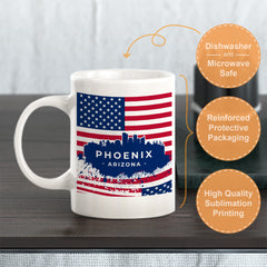 Phoenix, Arizona 11oz Plastic or Ceramic Coffee Mug | Office & Home | American Pride