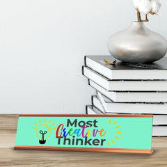 Signs ByLITA Most creative thinker Desk Sign (2x8")